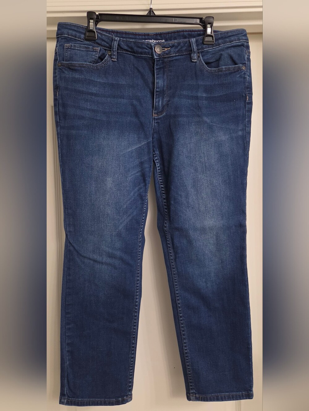 Liz Claiborne Straight Leg Dark Blue Jeans